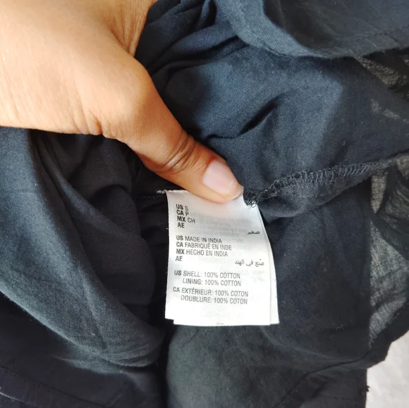 And Now This 100% Cotton Black Midi Dress - Picture 6 of 6